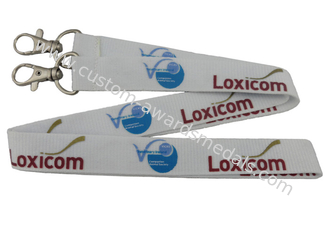 Double Side Printing Loxicom Silk Screen Printing Promotional Lanyards For Sport Meeting