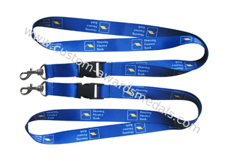 Polyester, Nylon, Silicone, Satin Sublimation Lanyard With D Hook And Safety Break Away Clip