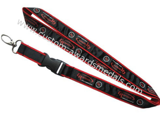 Polyester, Nylon, Silicone, Satin Printed Promotional Lanyards With Safety Break Away Clip