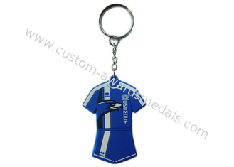 Football Player Colorful PVC Keychain, Customized Key Chains For Bags