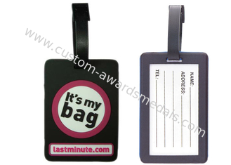 2D Cute Soft PVC Luggage Tag, Metal Luggage Tags For Promotional Gift