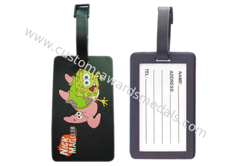 Novelty Nick Mag Club Soft Pvc Luggage Tag, Promotional Luggage Tags