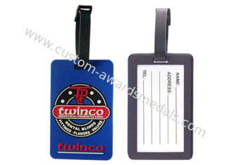 Custom Twinco Promotional Soft Pvc Luggage Tag, Personalized Luggage Tags
