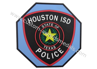 Houston ISD 2d Soft PVC Beverage Coaster, Custom Drink Coasters
