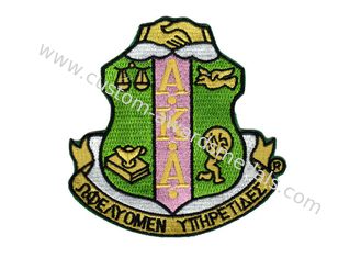 AKA Cotton, Velvet, Satin Custom Embroidery Patches With Iron Glue On Back Side