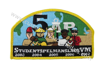 Custom Cotton, Velvet, Satin Embroidery Patches with Velcro on Back Side