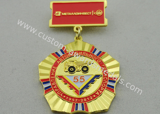 2D or 3D Brass Custom Awards Medals on Breast with Die Stamping, Photo Etching, Injection