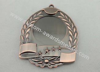 High quality Zinc Alloy / Pewter 3D Die Cast Medals for Sport Meeting, Army, Awards with Antique Copper Plating