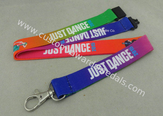 Heat Transfer Printing Tubular Lanyard With Safety Breakaway Plastic Clip