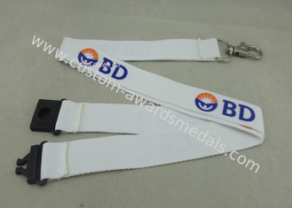 Silk Screen Printing Promotional Lanyards Polyester Lanyard Multi Colors