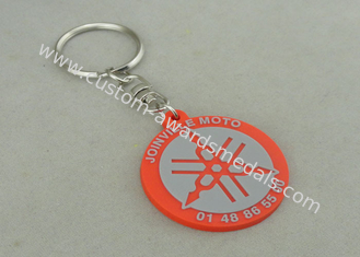 2D PVC Injection Keychain For Business Promotion , Customized PVC Badges.