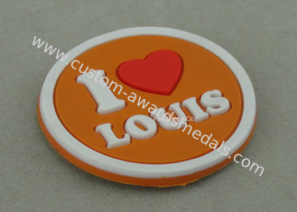 Multi Color Customized Plastic Coaster , Soft PVC Promotional Luggage Tag