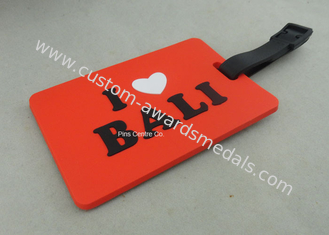 Soft PVC Rubber Silicone Leather Custom Luggage Tags Customized