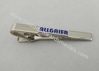 Silk Screen Printing Personalized Tie Bar, 0.8 mm Thickness Stainless Steel