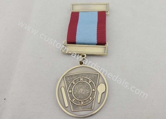 York Reward Round Custom Medal Awards , Brass Stamped With Enamel