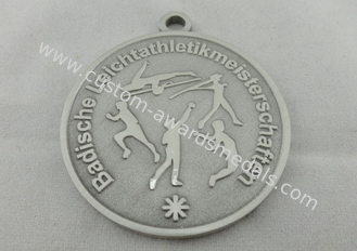 50 Diameter BLV Die Cast Medals For Pentathlon / Antique Silver Plating