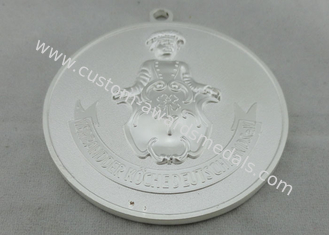 Olympiade Sliver Plating Die Cast Medals By Zinc Alloy Without Enamel