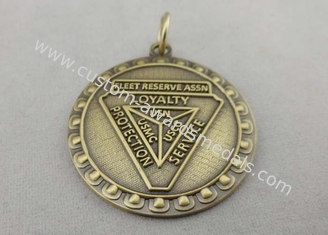 35mm Loyalty Die Cast Medals By Brass Stamped Without Enamel For Gift