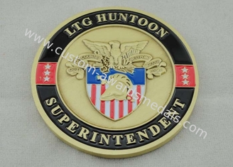 Zinc Alloy Personalized Coins Antique Gold Plating For Awards