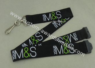 Custom Company Woven Lanyard Holder Sublimation Ribbon For Fair Show ID Card