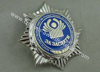 1cm / 1.5cm / 2cm Military Souvenir 3D Badge , Zinc Alloy Hard Enamel Pins