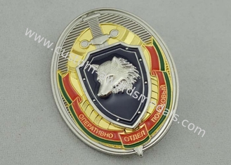Brass / Soft PVC Souvenir Badges Soft Enamel , Customized