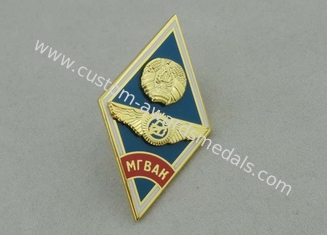 Hard Enamel Souvenir Badges Screw , 3D Army Memorial Badges