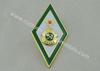 3D Gold Army Souvenir Badges With Soft Enamel For Souvenir Date And Holiday