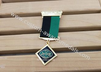 Hard Enamel Die Struck Custom Awards Medals For Army Hornor With Gold Plating