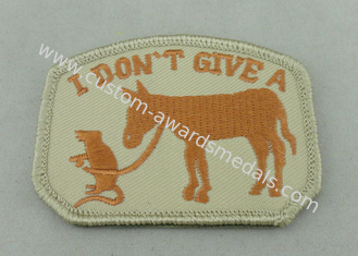 100% EMB Color Embroidery Uniform Patch With Velcro For Business Promotional