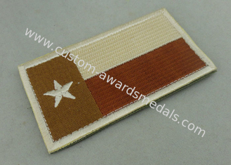 Cottom Material Custom Embroidery Patches Badges For Clothes With Iron Glue