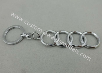 Fashionable And Promotional Keychain / Audi Key Chain With Chrome Plating
