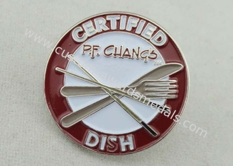 Iron Soft Enamel Pin By Die Struck With Certified Dish, Nickel Plating