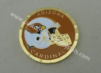 Metal Personalized Coins With Custom Logo , Flat Or Double Back OEM ODM