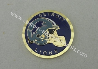 Customized Logo Personalized Coins Brass Stamping , Soft Enamel Coins