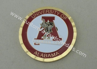 University Of Alabama Personalized Coins With Soft Enamel , 50.8mm Dia