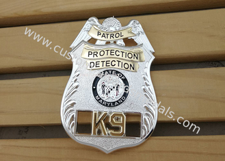 Military 3D Souvenir Badges , Zinc Alloy Hard Enamel School Emblem Badge