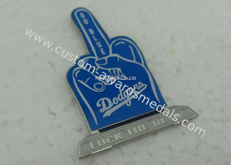 Copper Die Stamped Personalised Metal Pin Badges , Custom Made Enamel Pins