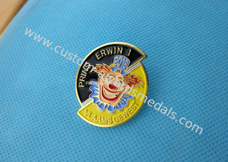 Business Promotion Soft Enamel Pin  ,  Prins Erwin Carnaval Pin Badge Die Stamped