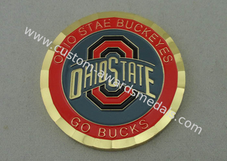 Brass Material Go Bucks Personalized Coins , 1.5 Inch And Diamond Cut Edge