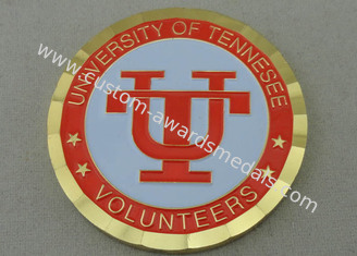 Gold Plating University of Tennesee Personalized Coins by Brass Material 2.0 Inch