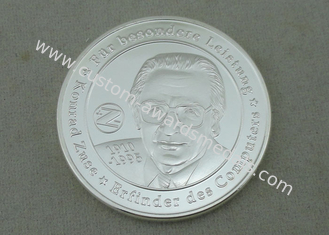 KPS Personalized Coin By Brass Stamped In 3D With Silver Plating