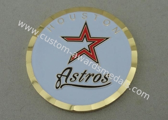 1.5 Inch USA Personalized Coins By Brass Die Struct With Soft enamel