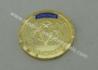 3D Die Struck Personalized Coins Brass Material And Diamond Cut Edge