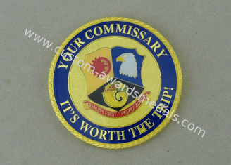 Your Commissary Personalized Coin Zinc Alloy Material 2.0 Inch And Rope Edge