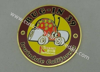 Bug-In 39 Metal Badge Die Casting Synthetic Enamel Gold Plating
