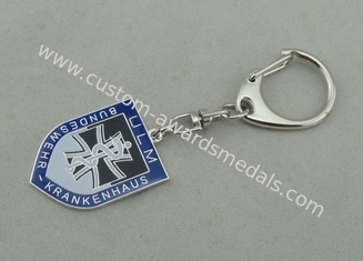 Ulm Promotional Key Chain by Brass Stamped With Soft Enamel and Nickel Plating