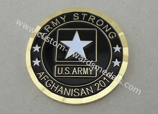 Army Strong Afghanistan military coins custom By Die Casting, 1.75 Inch For US Army