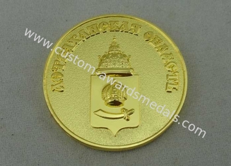 Russia Souvenir Badges Zinc Alloy Die Casting 3D Pin Badge Gold Plating