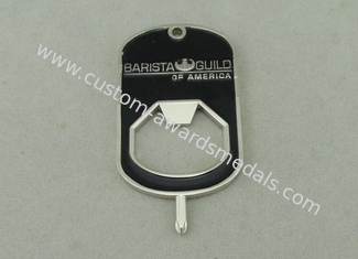 Die Casting Personalized Dog Tags for Barista Guild With Zinc Alloy Tool